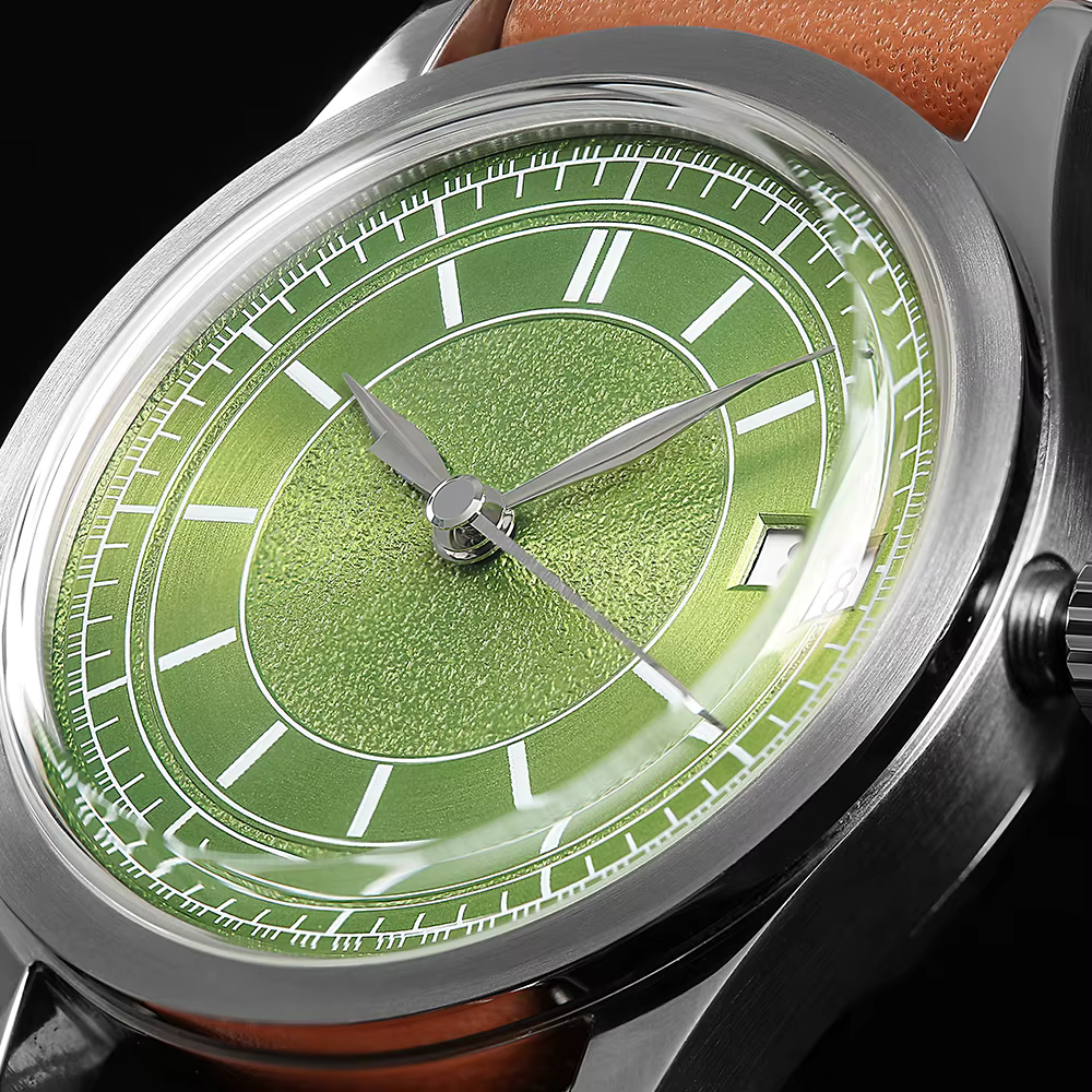 Boderry-Montre mécanique automatique vintage pour homme