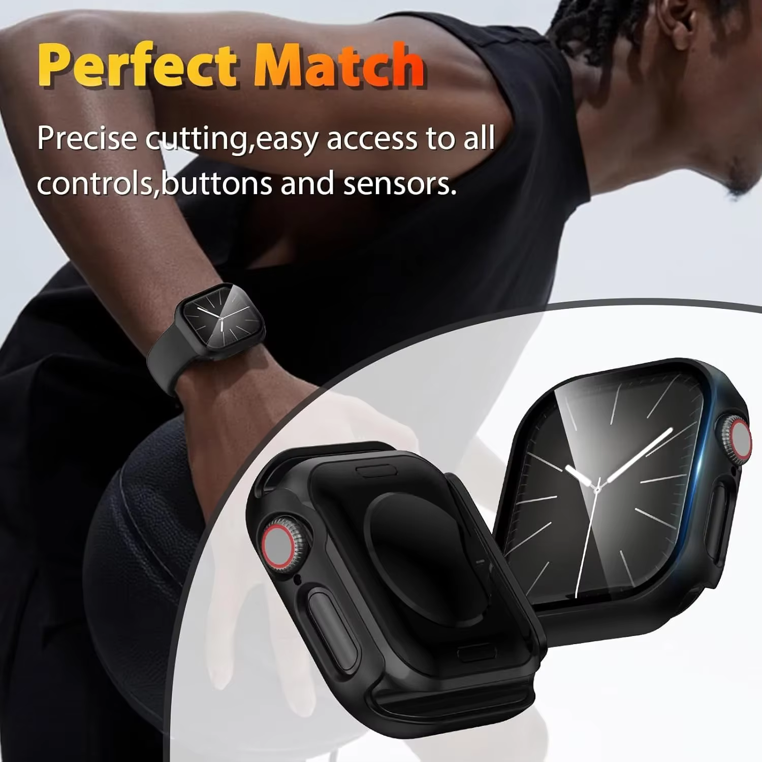 Étui pour Apple Watch 42mm 46mm 41mm 45mm 40mm 44mm