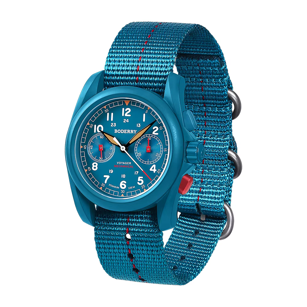 BODERRY – montre chronographe pour hommes