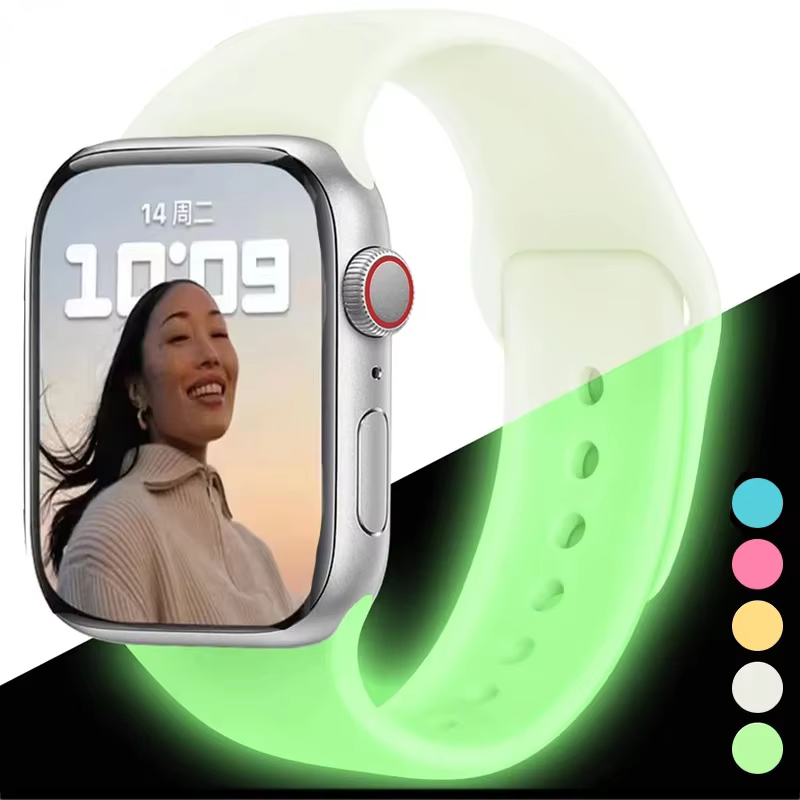 Bracelet lumineux en Silicone pour Apple Watch