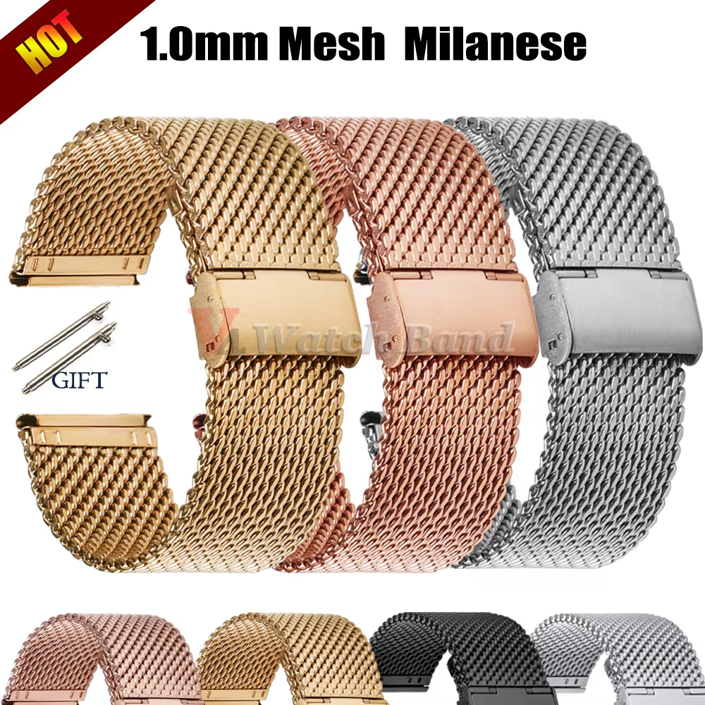 Bracelet milanais en maille 1.0 pour Seiko