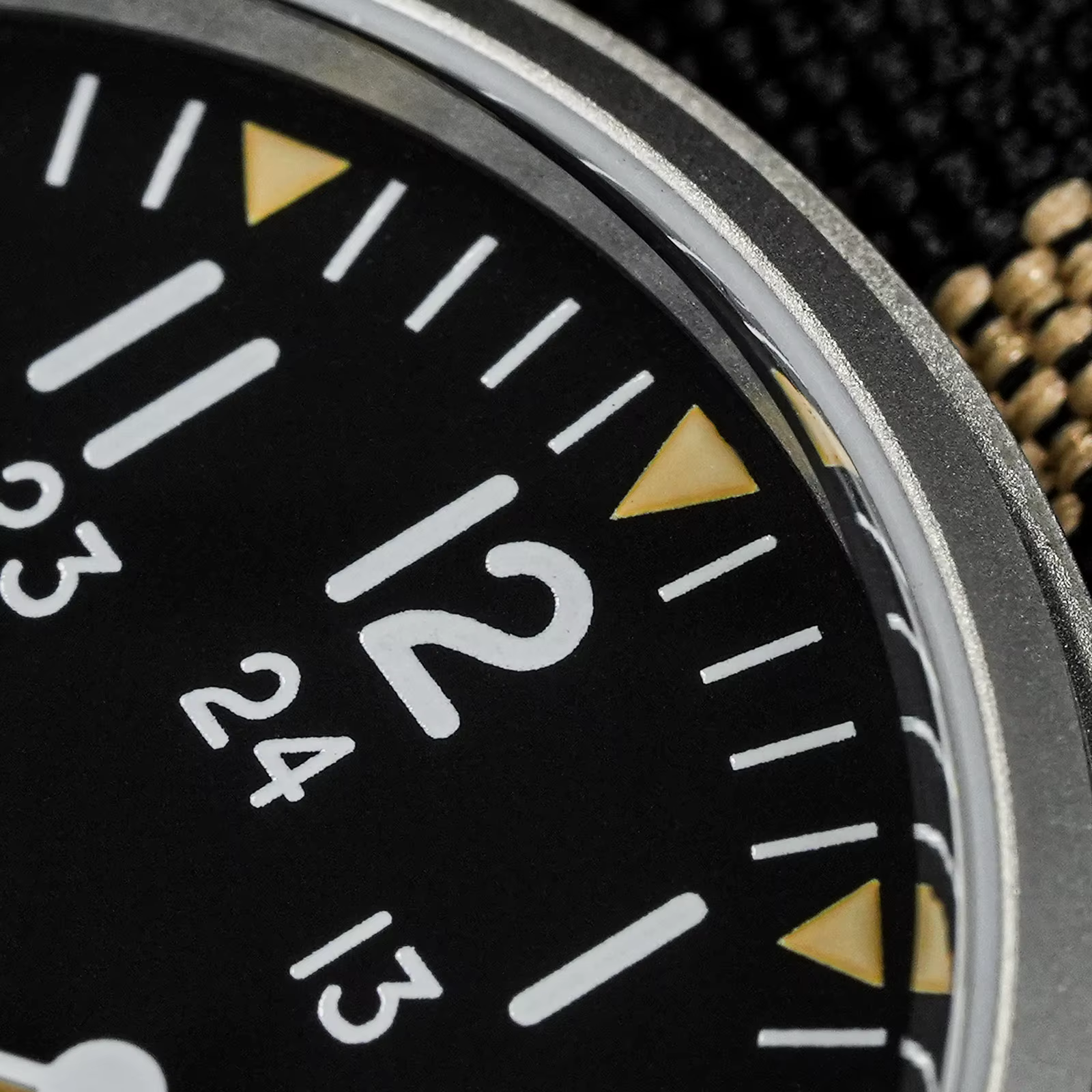 Militado ML07C Vintage 36mm montre à Quartz mis5 Super 2035 mouvement bombé saphir cristal lumineux 10Bar montres étanches