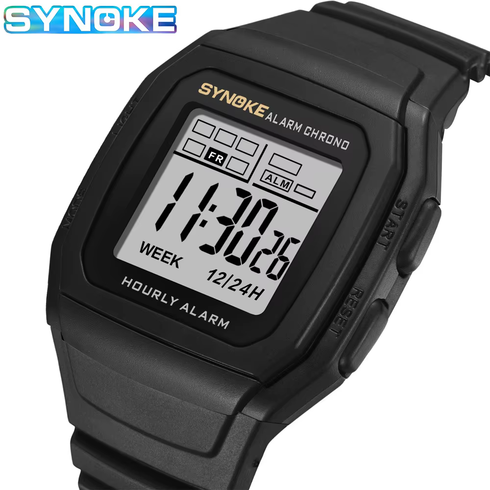 Montre numérique étanche multifonctionnelle pour garçons