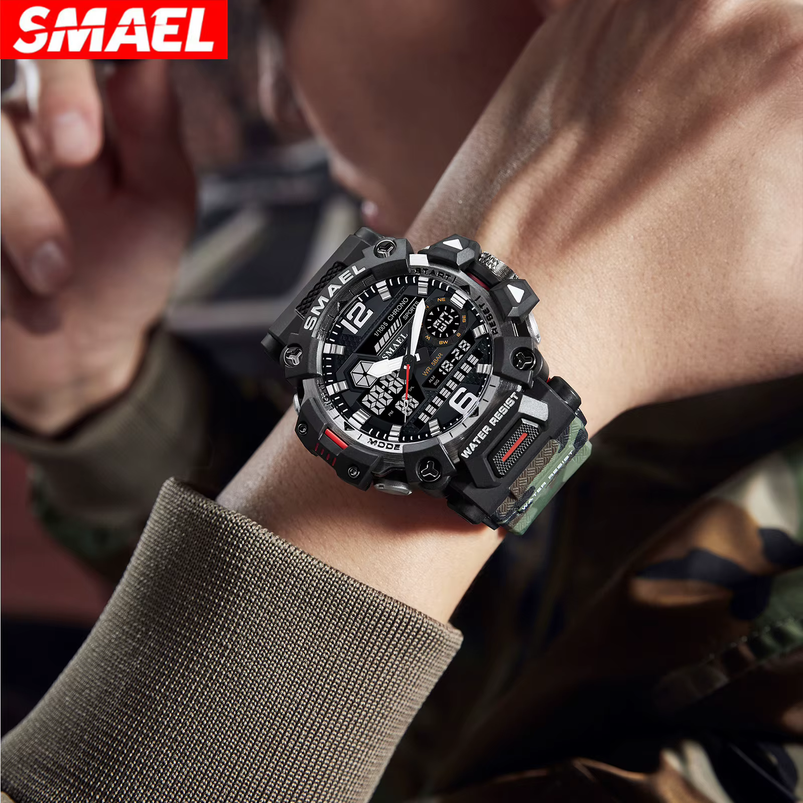 Montres militaires étanches à 50m pour hommes