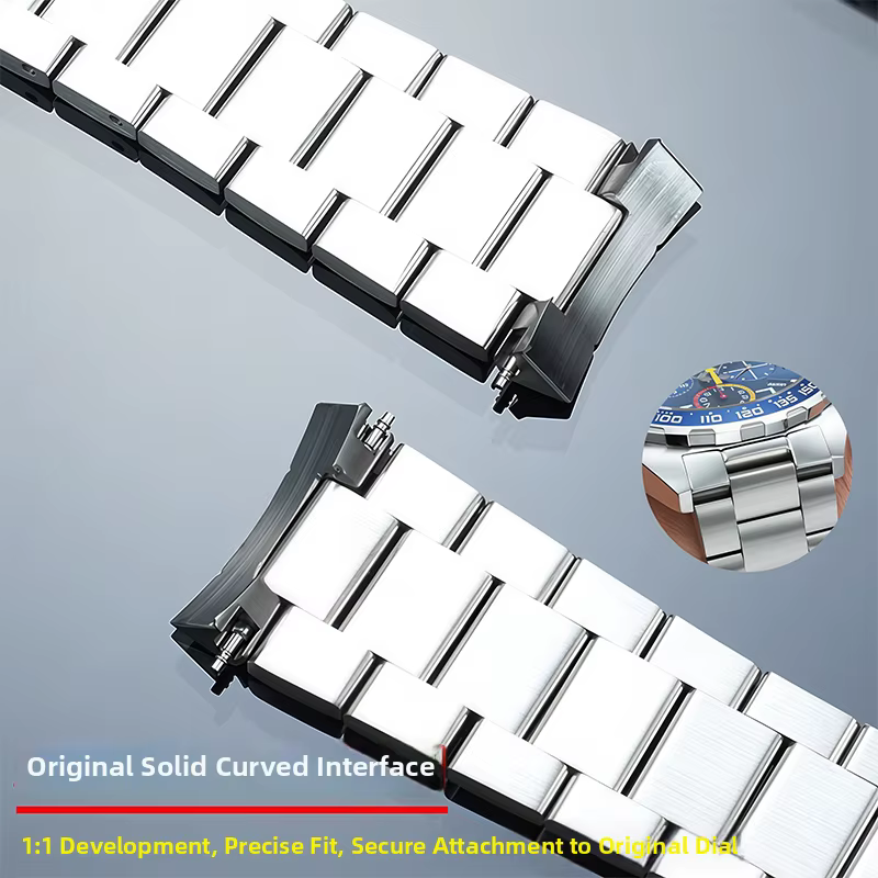 Bracelet de montre en métal pour hommes