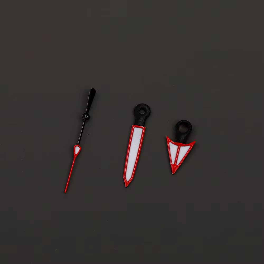 Mod argent rouge noir or rose NH35 NH36 mouvement vert lumineux montre aiguilles pour SKX007 Seiko 5 série SRPD samouraï