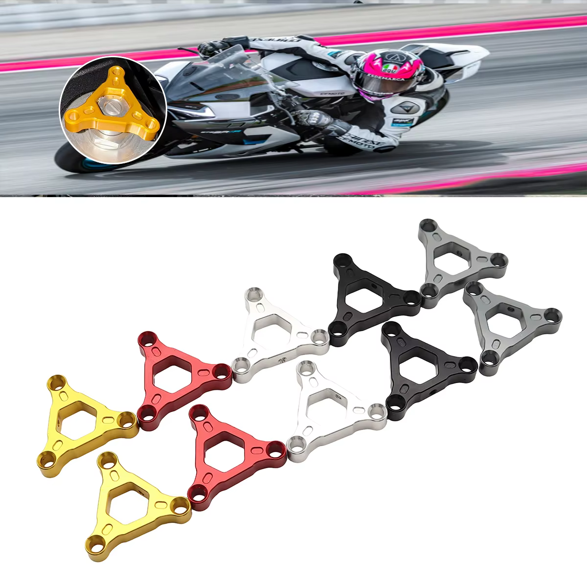 Capuchons de réglage de précharge de fourche avant pour moto CFMOTO CF Moto 450MT MT450 MT 450 MT CF450MT
