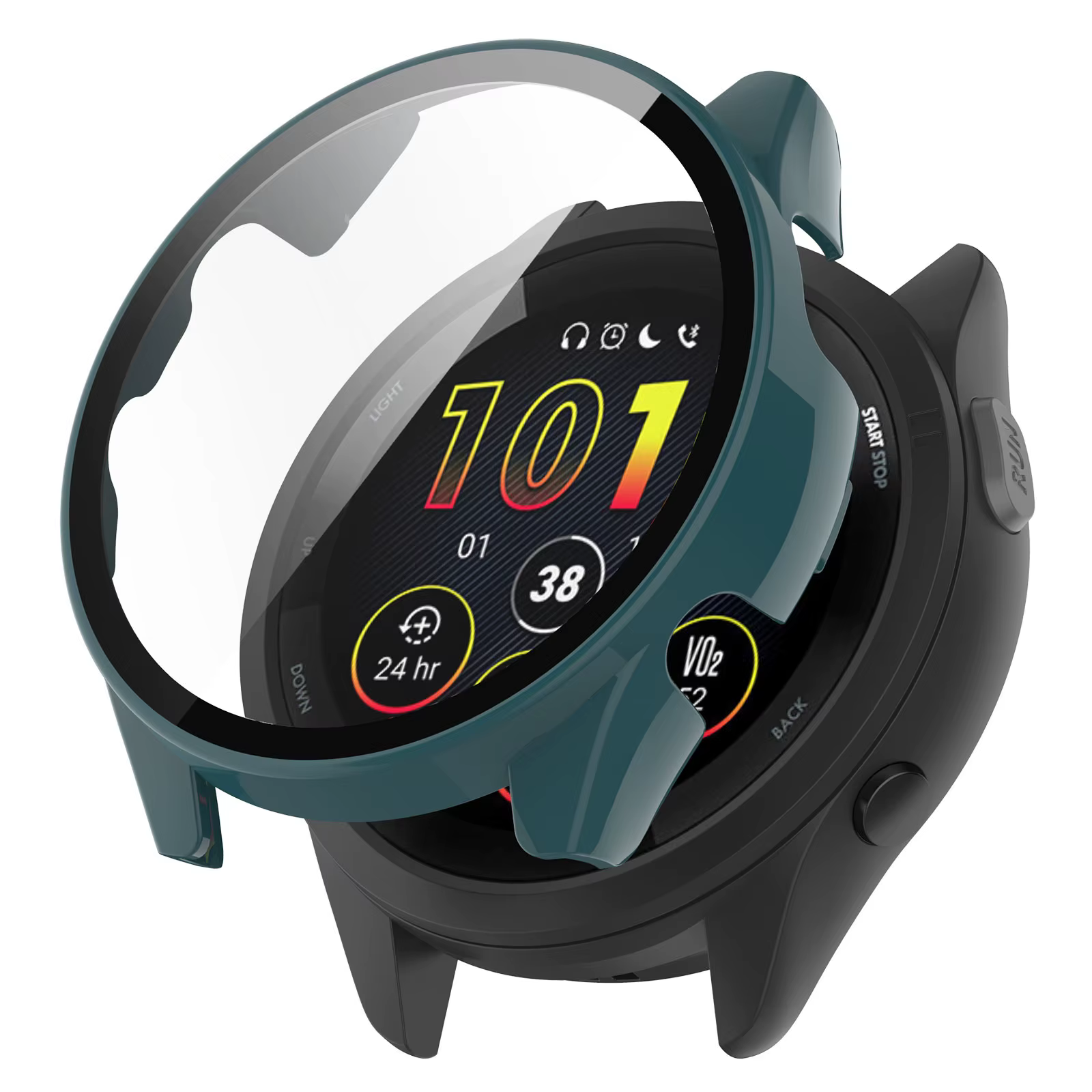 Boîtier de montre housse de protection pour Garmin Forerunner 255 265 255S 265S cadre PC dur verre couverture complète coque accessoires
