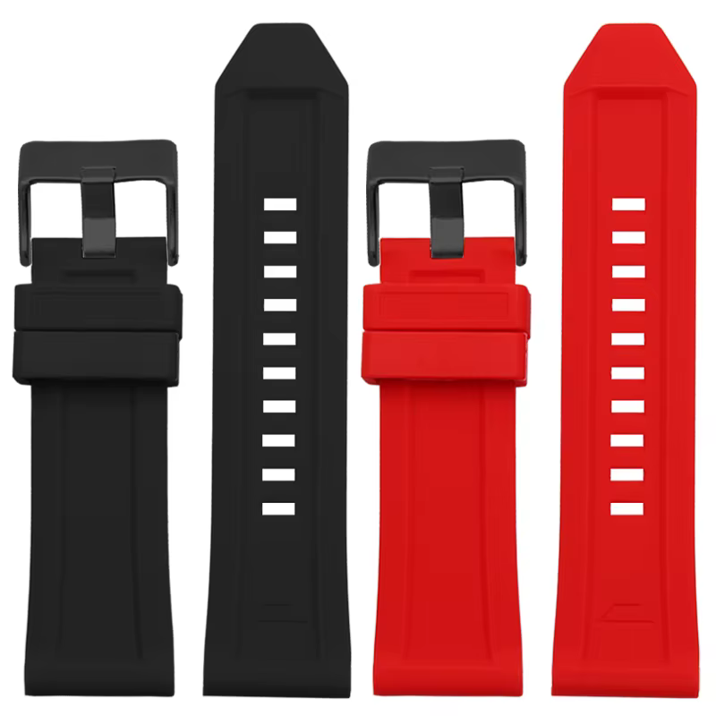 Bracelet de montre en caoutchouc de Silicone de haute qualité