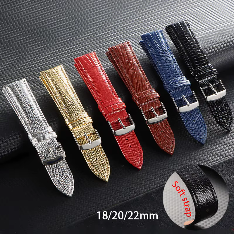 Bracelet de montre en cuir 18mm 20mm 22mm pour Omega