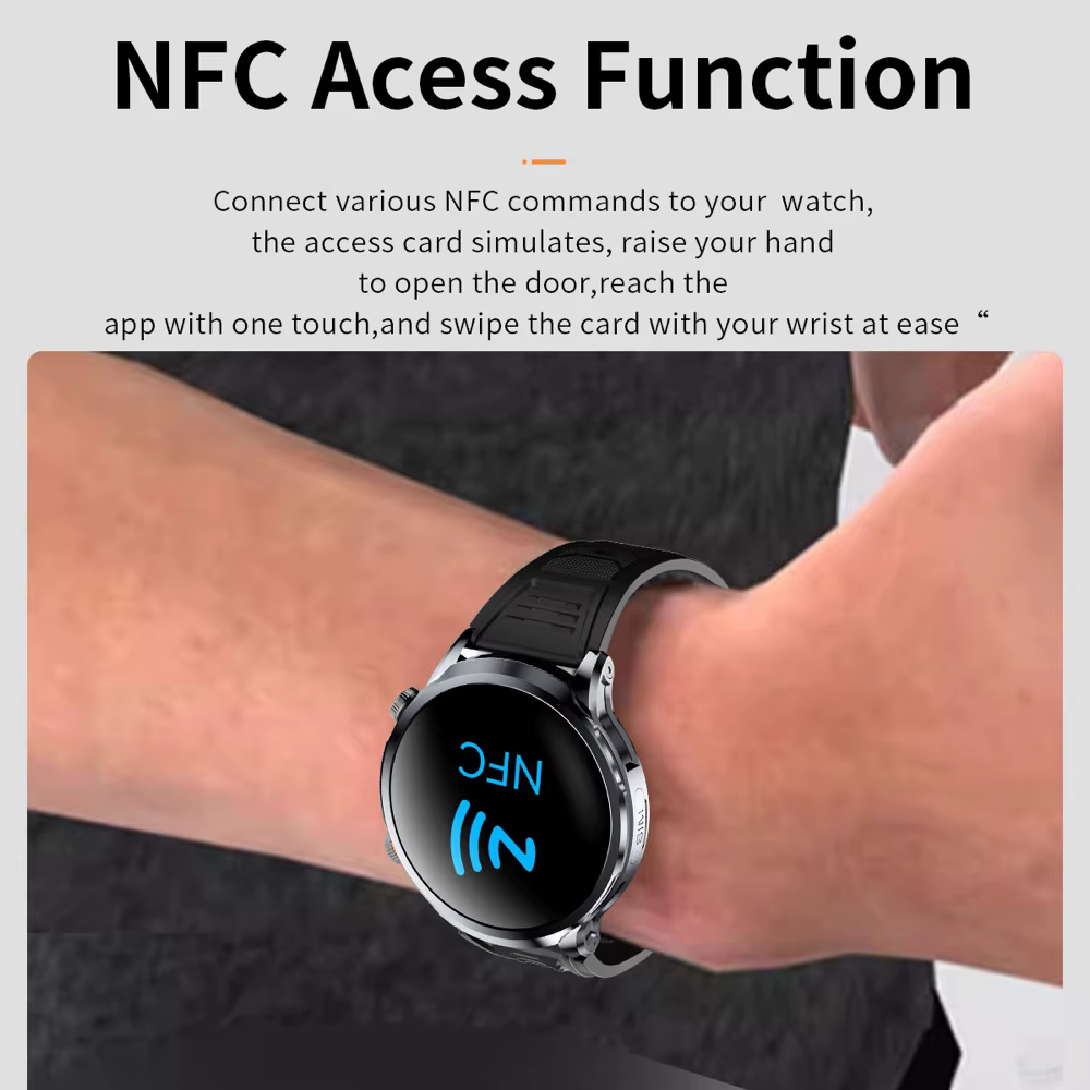Nouveaux hommes 4G montres intelligentes GPS carte SIM Wifi caméra NFC 32G ROM APP télécharger sport Fitness appel vidéo Smartwatch étanche