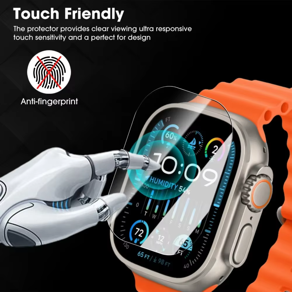 Verre HD d'installation facile pour Apple Watch Ultra 3/2/1