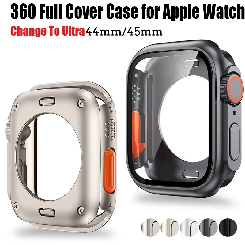 Housse de protection d'écran pour Apple Watch 44mm 45mm 40mm 41mm