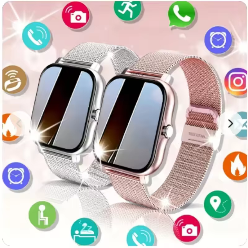 Montre intelligente pour Android IOS montres 1.83 pouces HD affichage Bluetooth appel Message alerte musique sport Mode Smartwatch hommes femmes cadeau