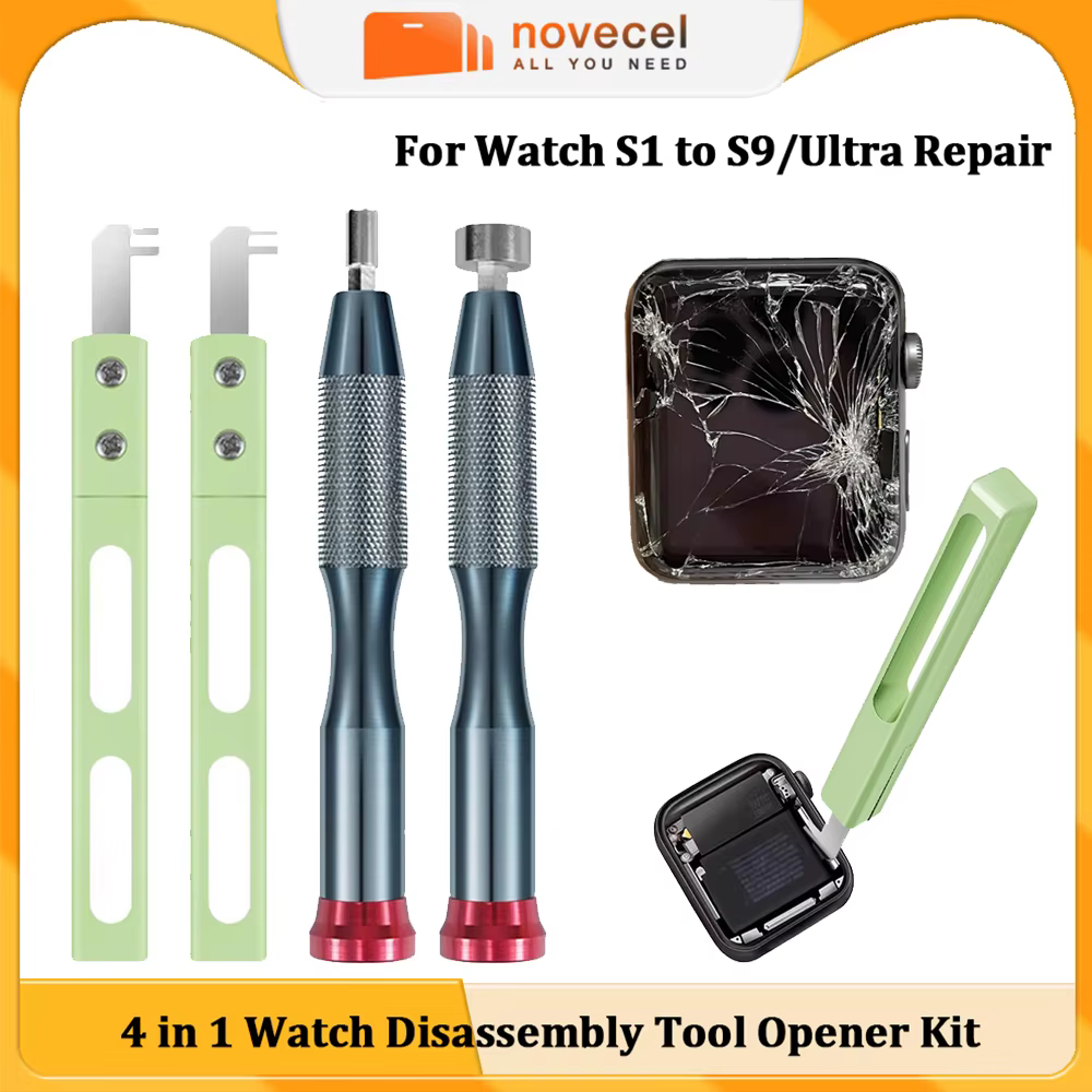 Kit d'outils de réparation et de démontage de batterie de montre 4 en 1 pour Apple Watch S4 S5 SE S6 S7 S8 S9 Ultra