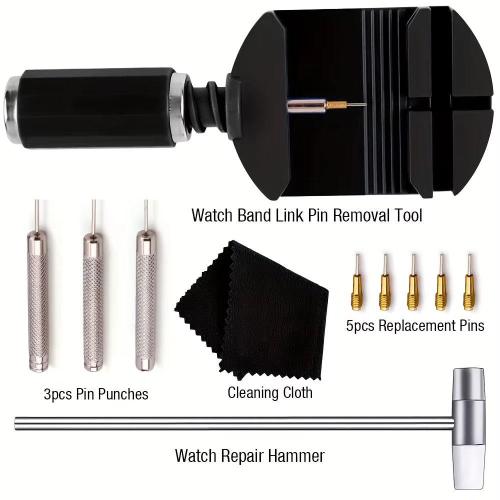 Kit d'outils de retrait de maillons de montre 11 pièces
