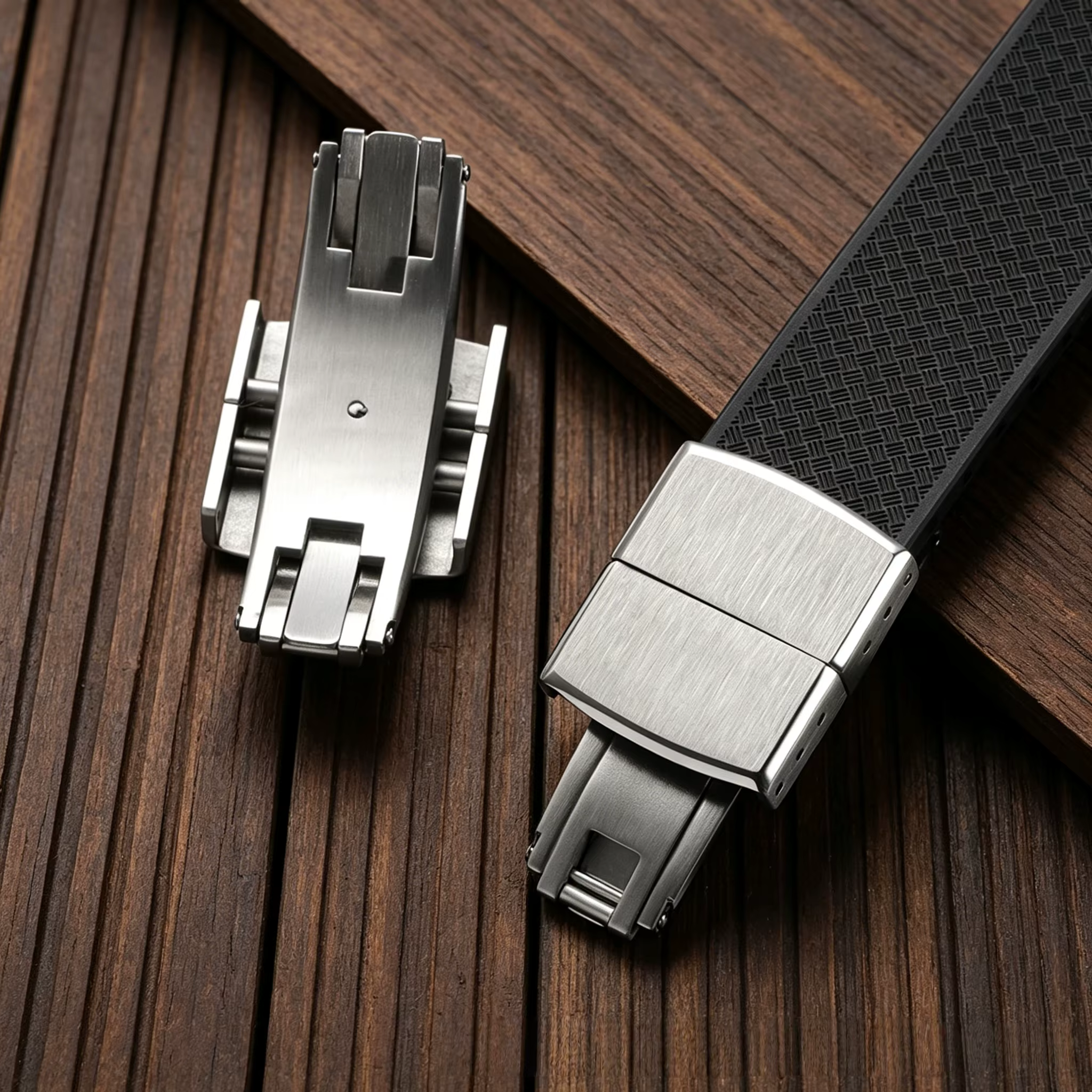Boucle de montre déployante en acier inoxydable 316L