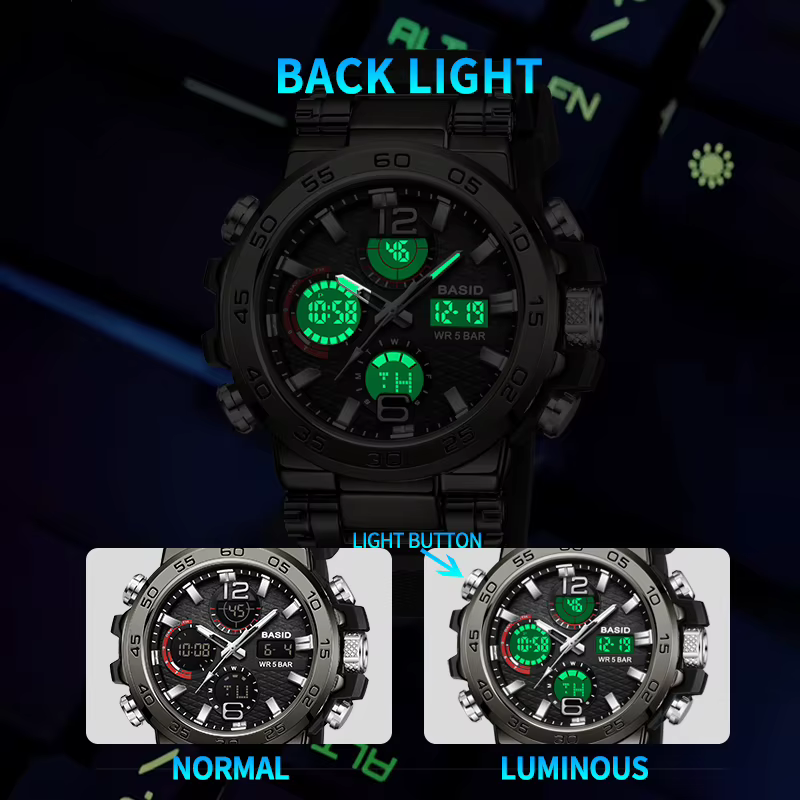Montres de sport étanches pour hommes