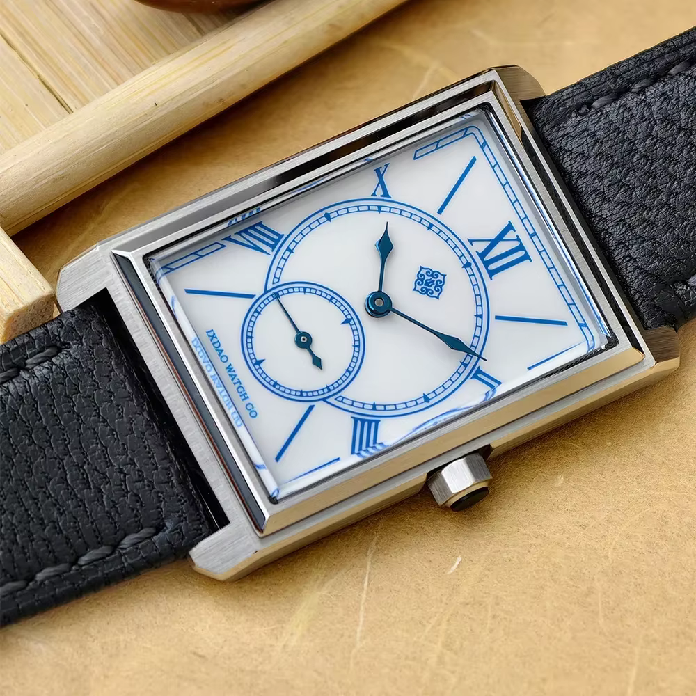IX&DAO 2026 Nouvelle montre carrée à quartz pour homme en acier inoxydable avec verre saphir