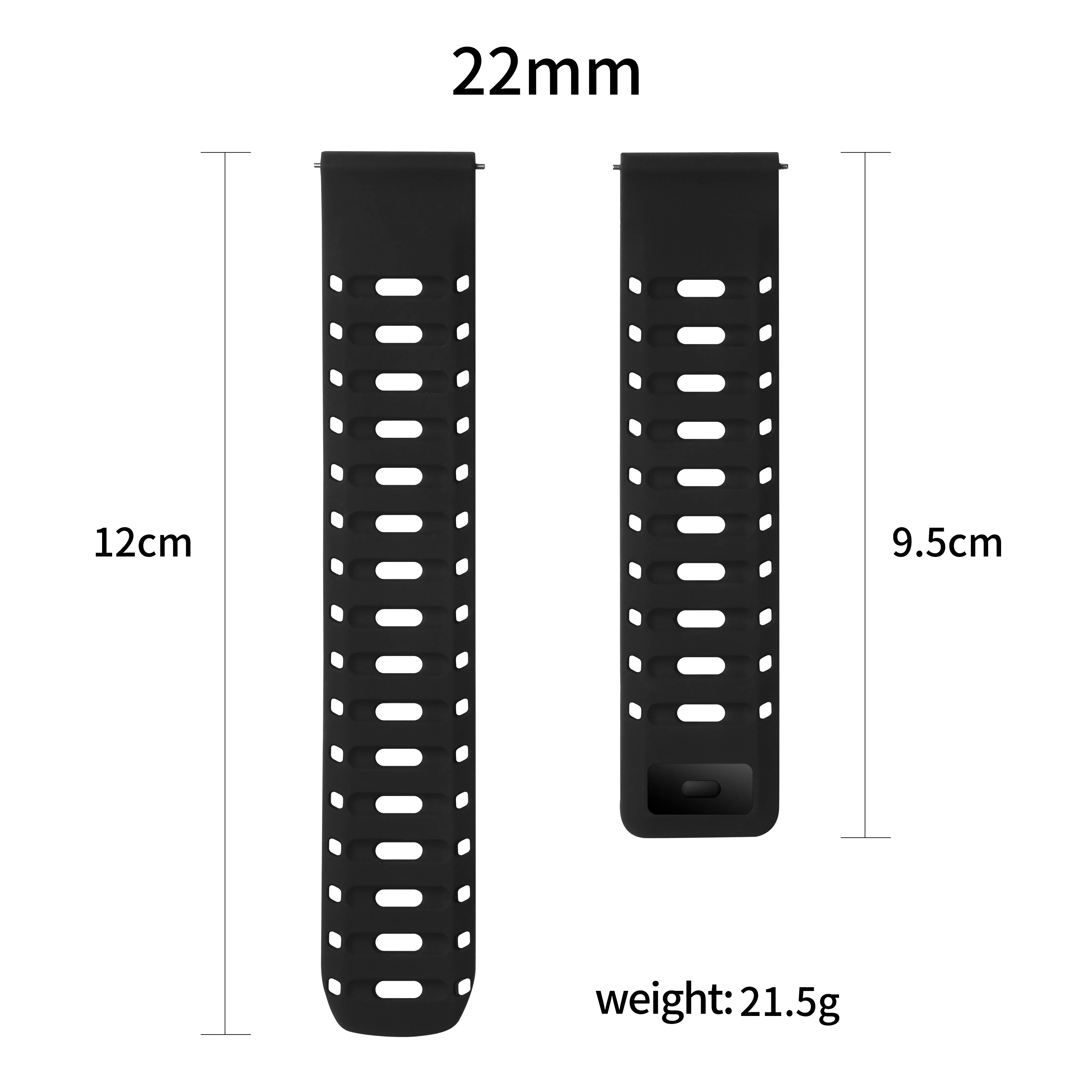 Bracelet en Silicone de 22mm pour montre COROS PACE Pro/4 APEX 4
