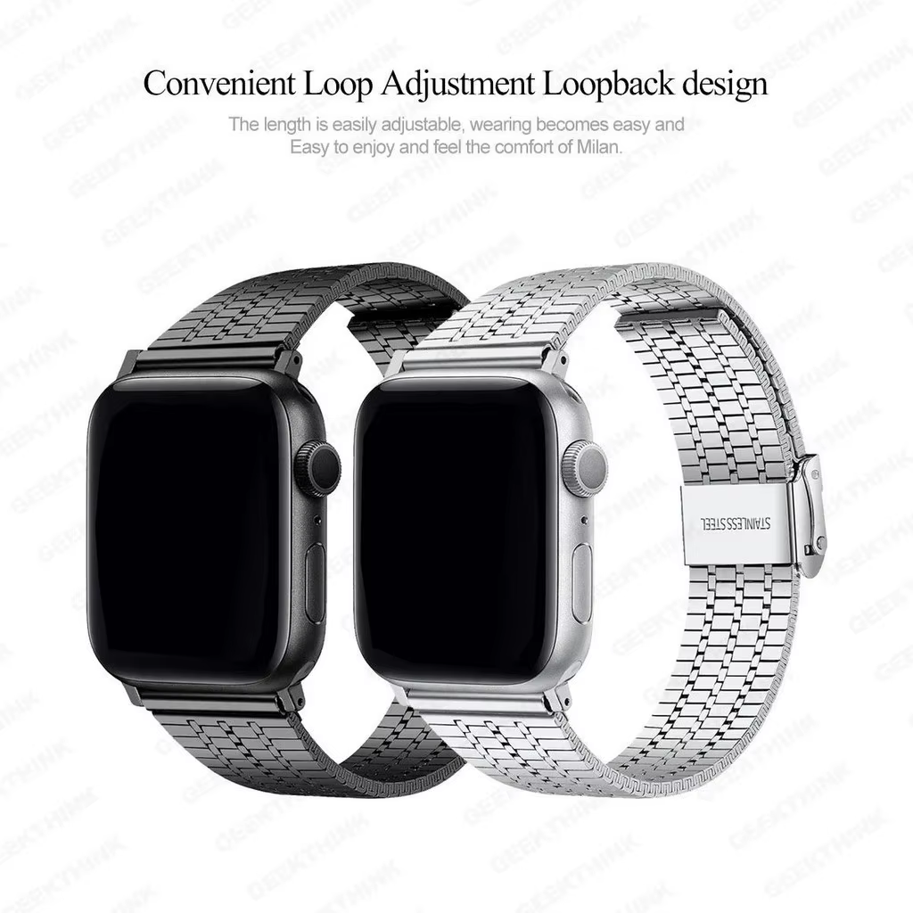 Bracelet à maillons pour apple watch S11 10 46 42mm 987 45 41mm SE654 44 40mm