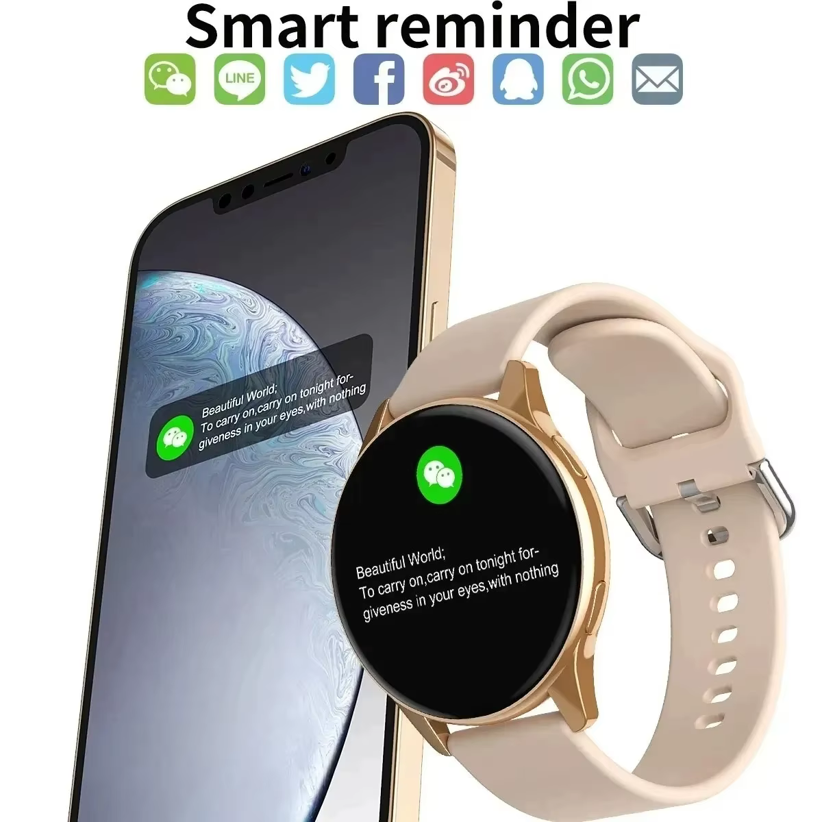 Montre connectée pour hommes et femmes