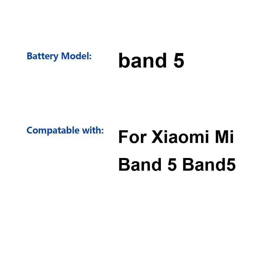 Batterie de remplacement fiable haute performance 130mAh pour Xiaomi MI Band 5 Band5