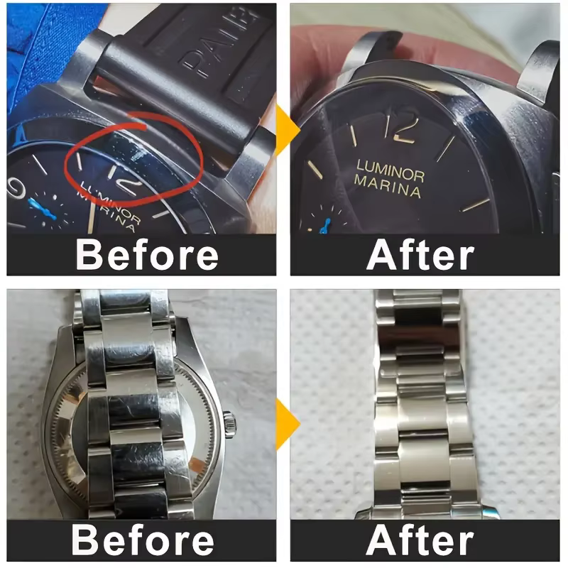 Pâte de polissage pour montres : élimination des rayures du bracelet/écran