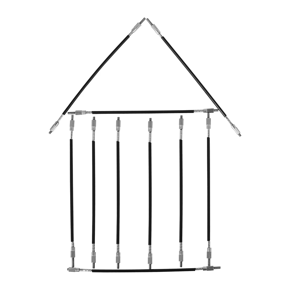 Corde de queue en nylon pour violon et alto, ULd'extrémité pour 4/4, 3/4, 1/2, 1/4, 1/8, accessoire de cordes, 10 pièces/ensemble