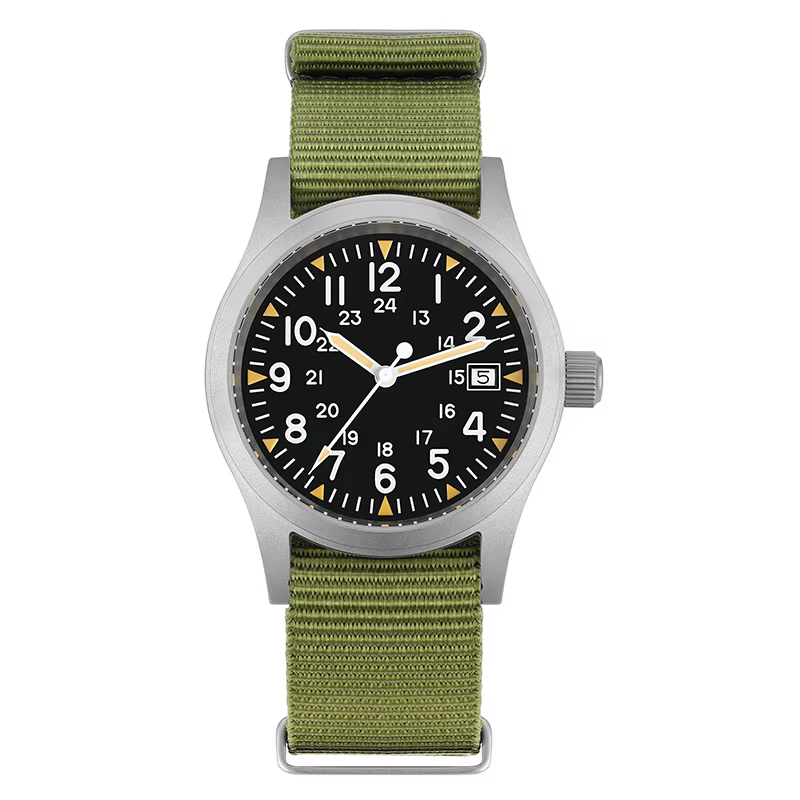 Militado ML05 38mm montre à Quartz mis5 2035/Ronda 515 mouvement montres bombé saphir cristal lumineux 100m