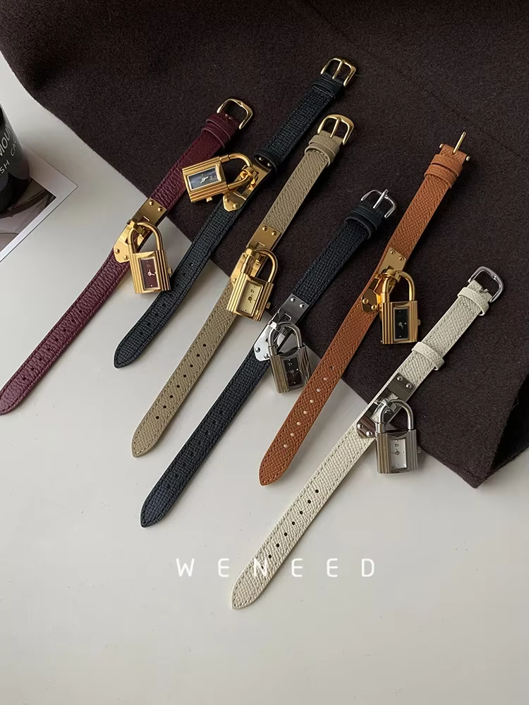 Montre à cadran verrouillable pour femmes personnalité de la mode 2025 nouvelle Niche lumière luxe Quartz