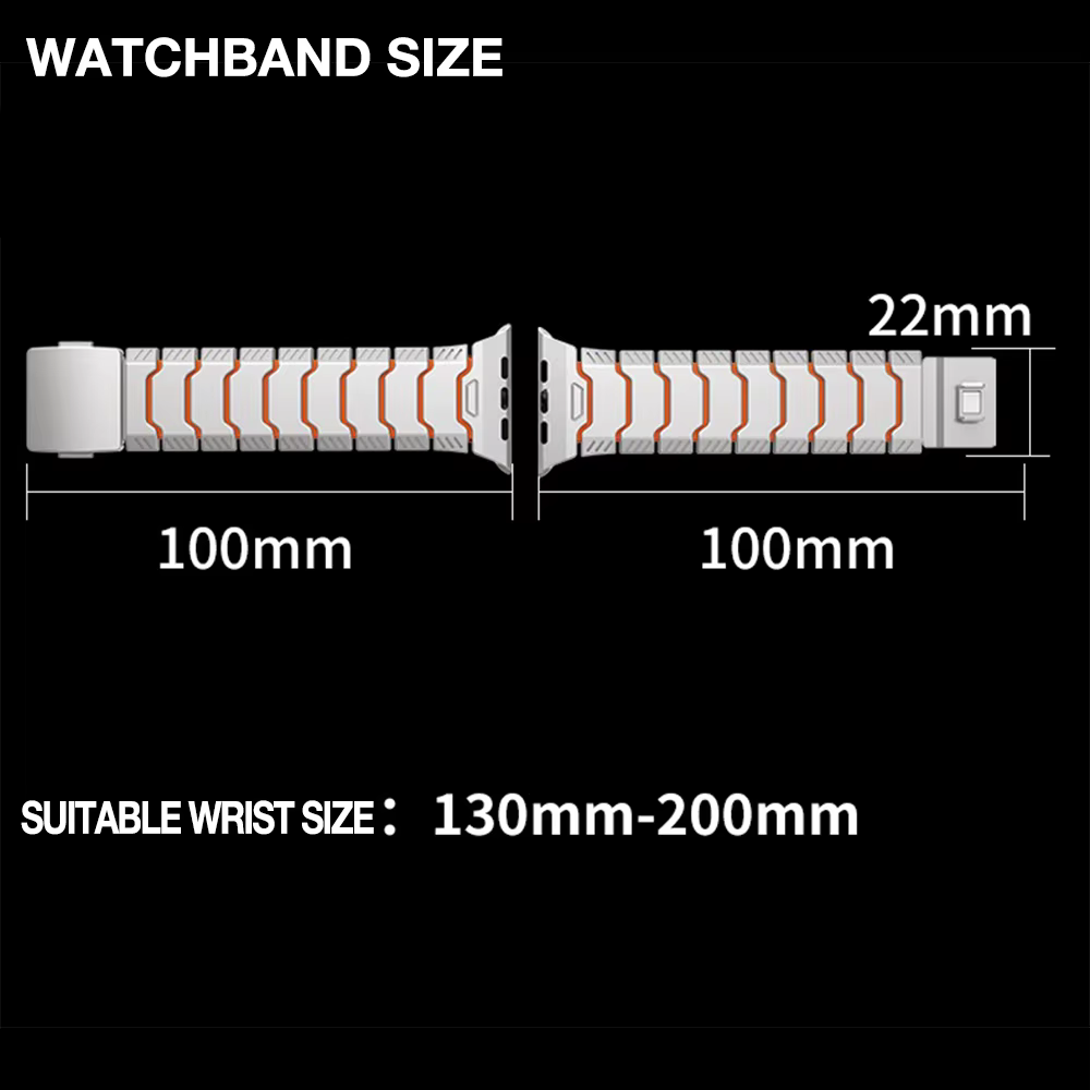 Bracelet en titane de luxe pour Apple Watch Ultra 3/2/1 11 10 9 8 7 6 SE 5