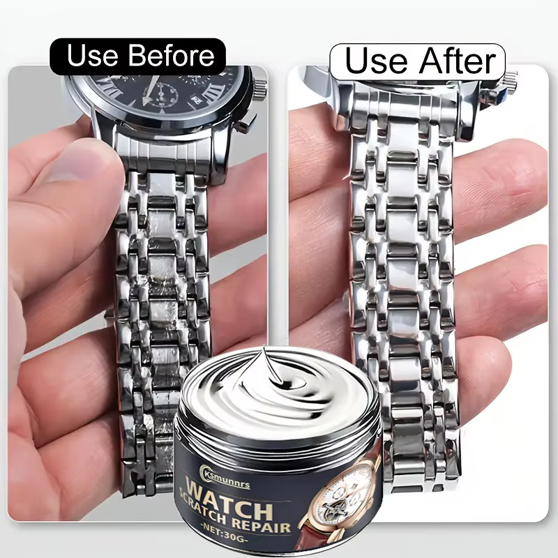Pâte de polissage pour montres : élimination des rayures du bracelet/écran