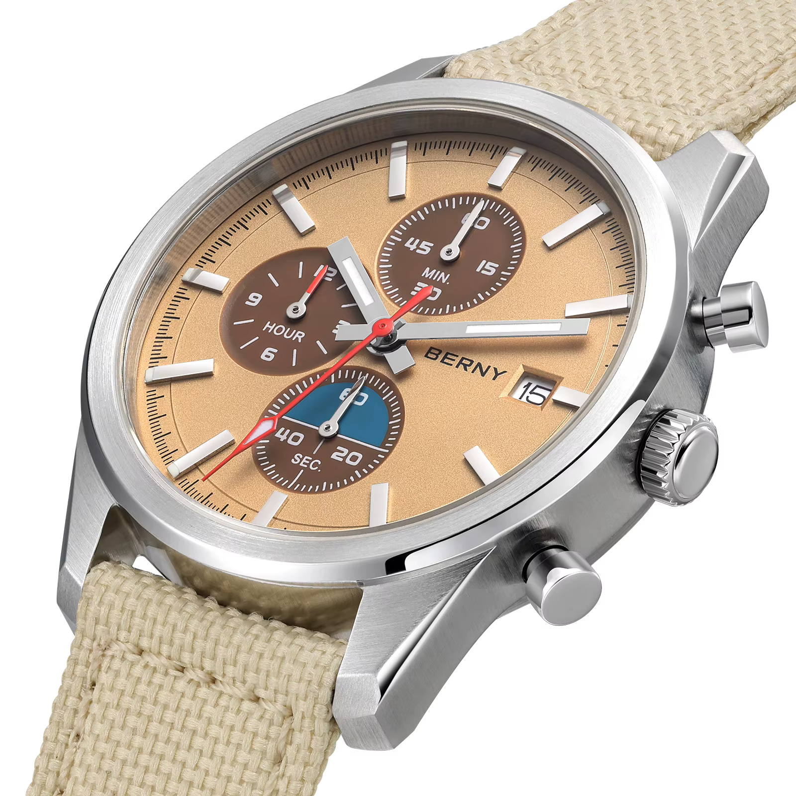 Montre chronographe BERNY pour femmes/hommes