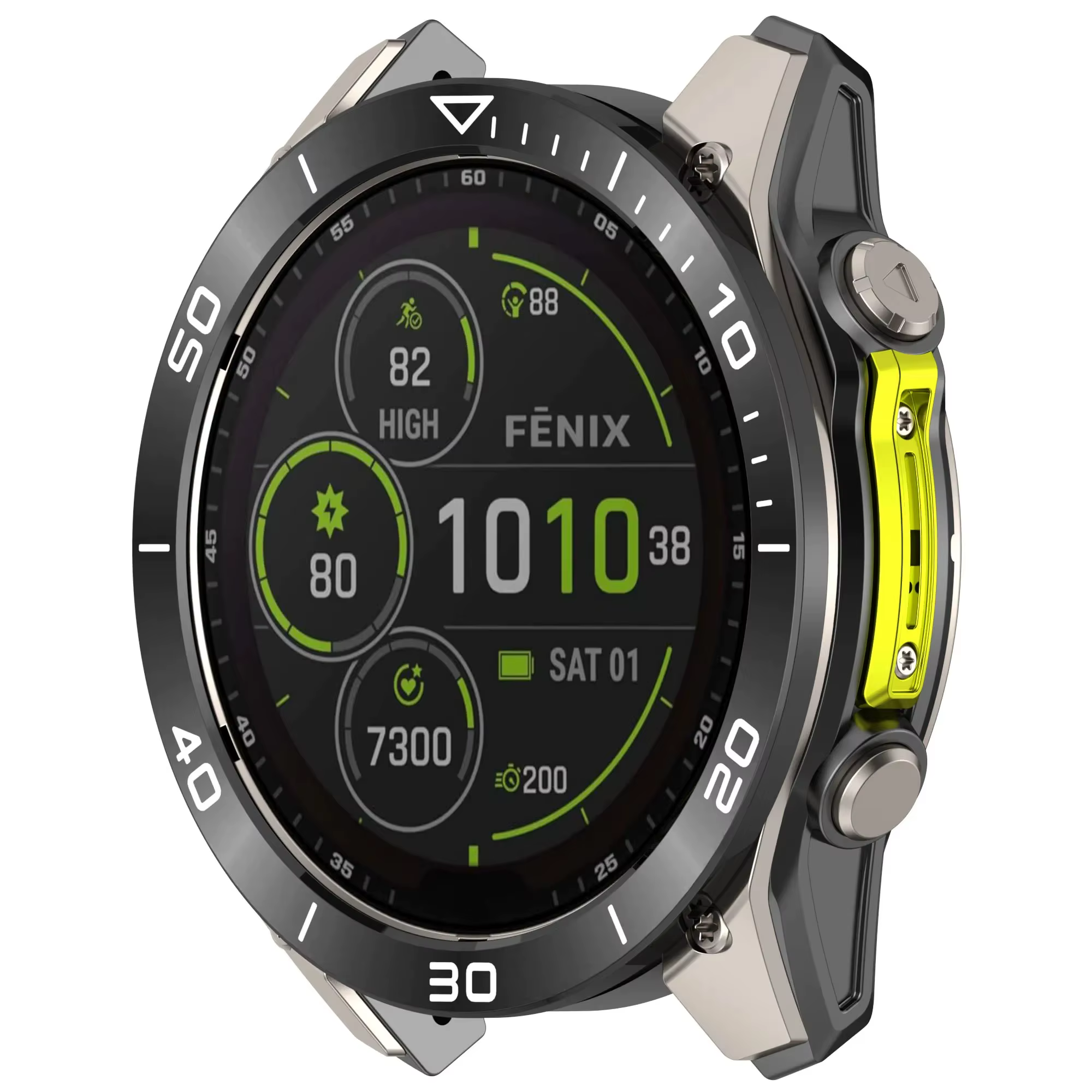 Bague de protection en métal pour montre connectée Garmin Fenix 8 AMOLED 47MM 51MM