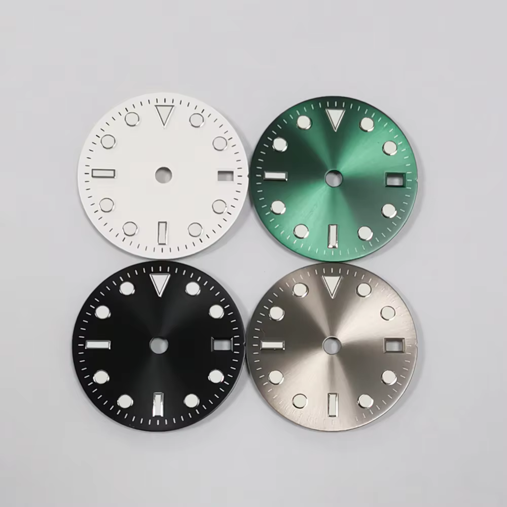 Cadran de montre lumineux vert 29MM