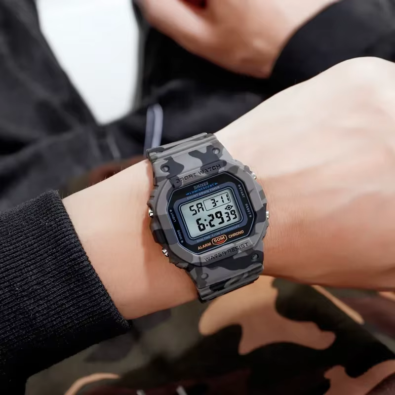 SKMEI 1628 luxe numérique hommes montres sport étanche électronique