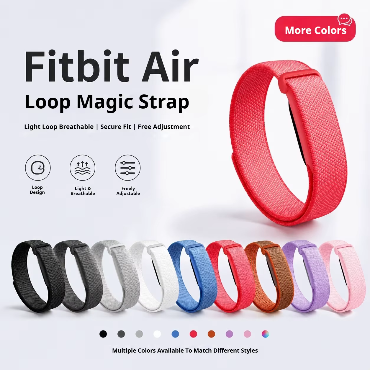 Bracelet de montre tressé en nylon pour Google Fitbit Air