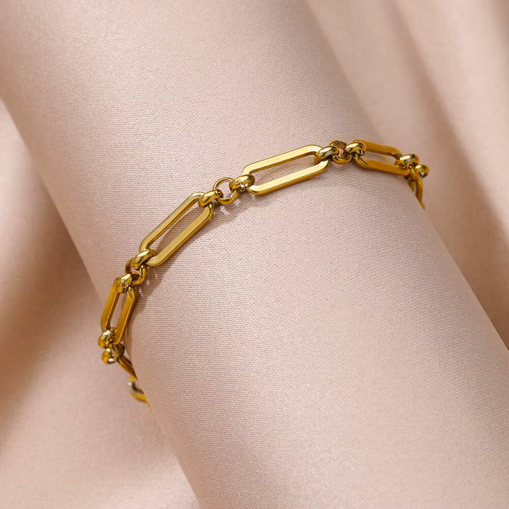 Bracelet de cheville en acier inoxydable doré pour femme, bracelet de cheville, accessoires de plage, bracelets de pied et de jambe, cadeau de bijoux à la mode, été