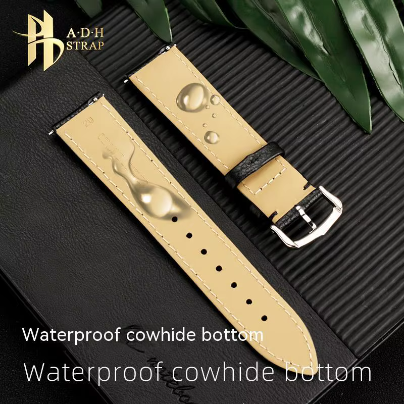 Bracelet de montre en cuir véritable
