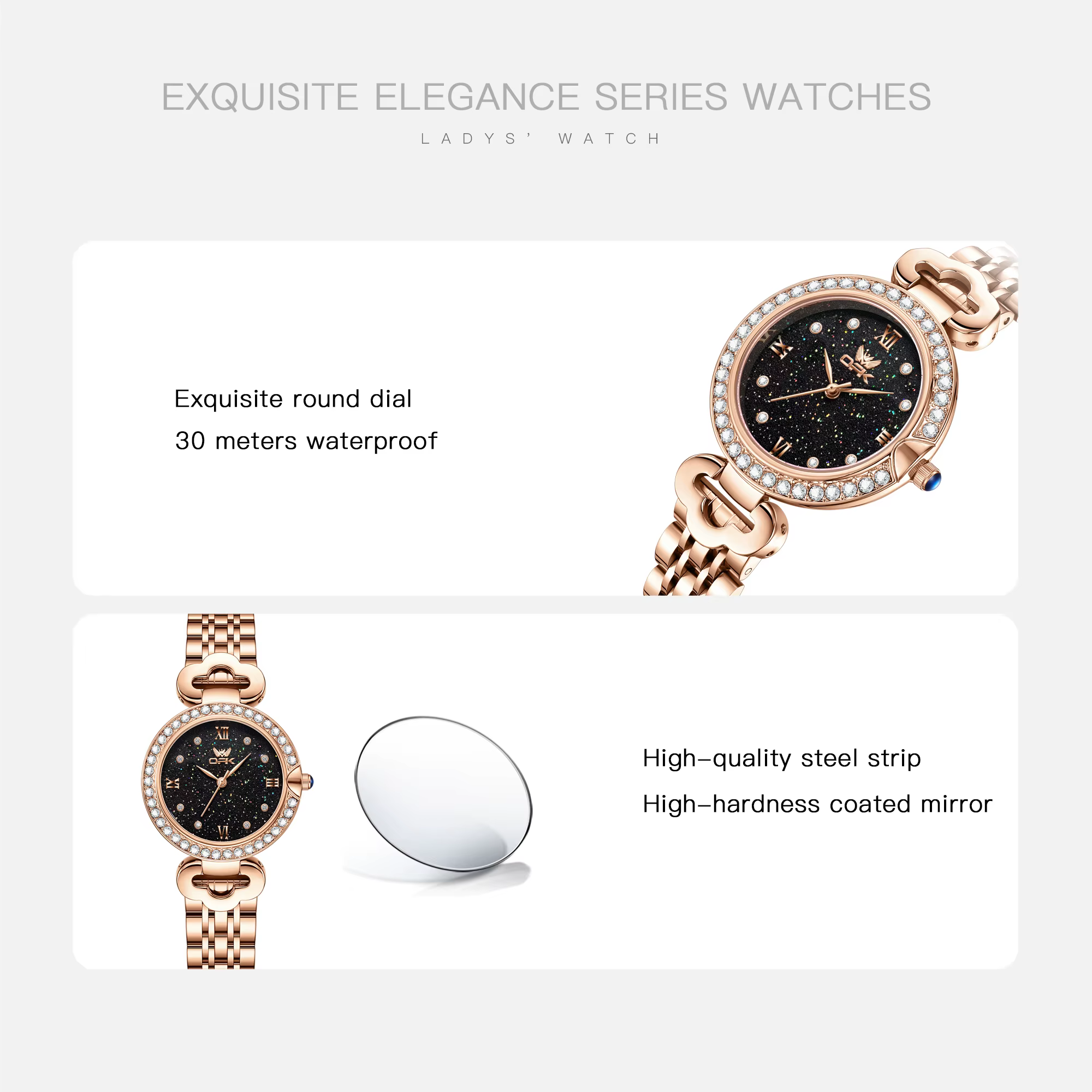OPK 6094 Elegance – montre à mouvement à Quartz pour femmes