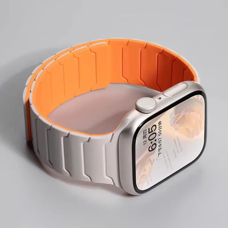 Bracelet magnétique en Silicone pour Bracelet de montre Apple Ultra 2