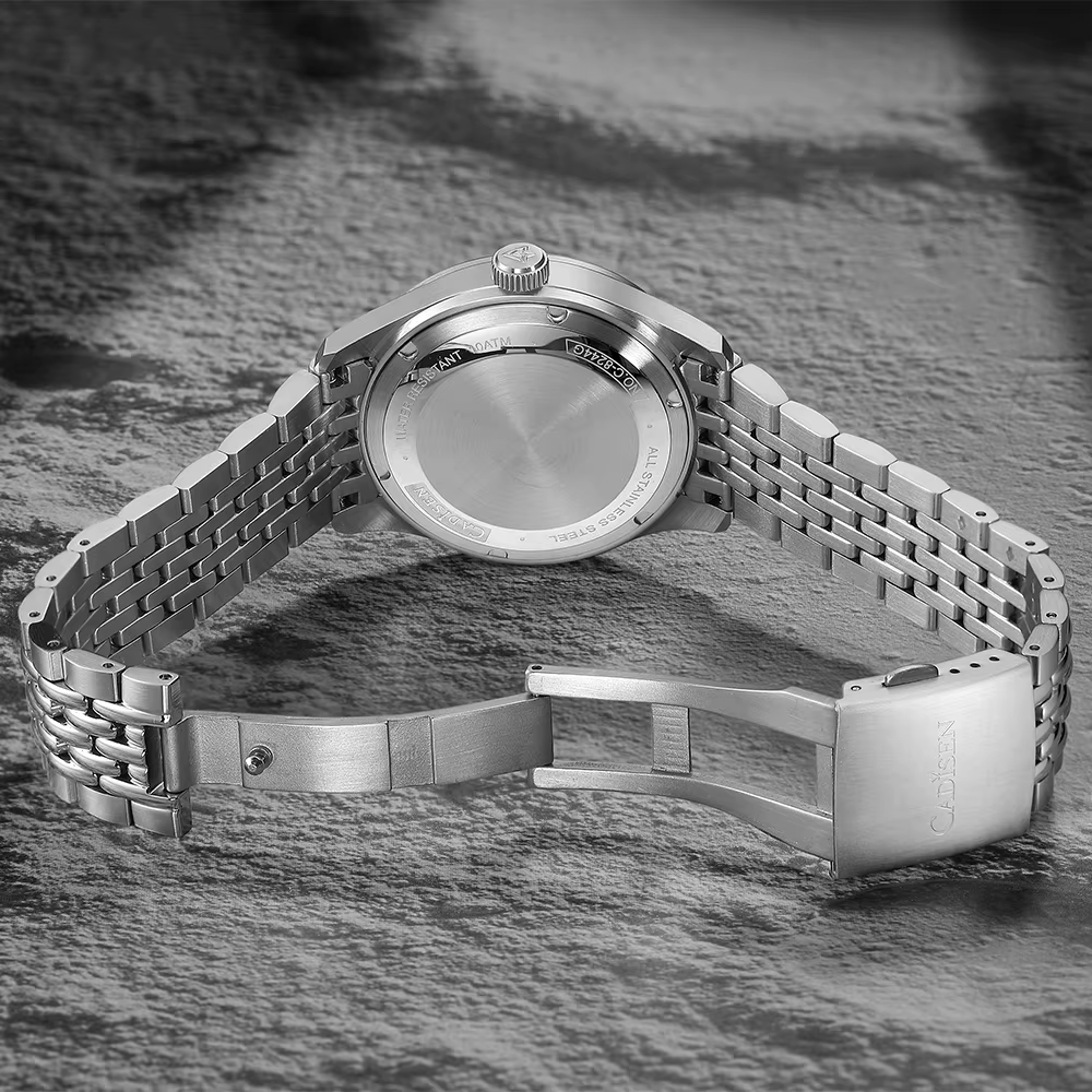 Cadisen 2026 Nouvelle Montre Mécanique pour Homme en Acier Inoxydable avec Mouvement 8215 Étanche 10 ATM Luminescente Marque de Luxe Haut de Gamme