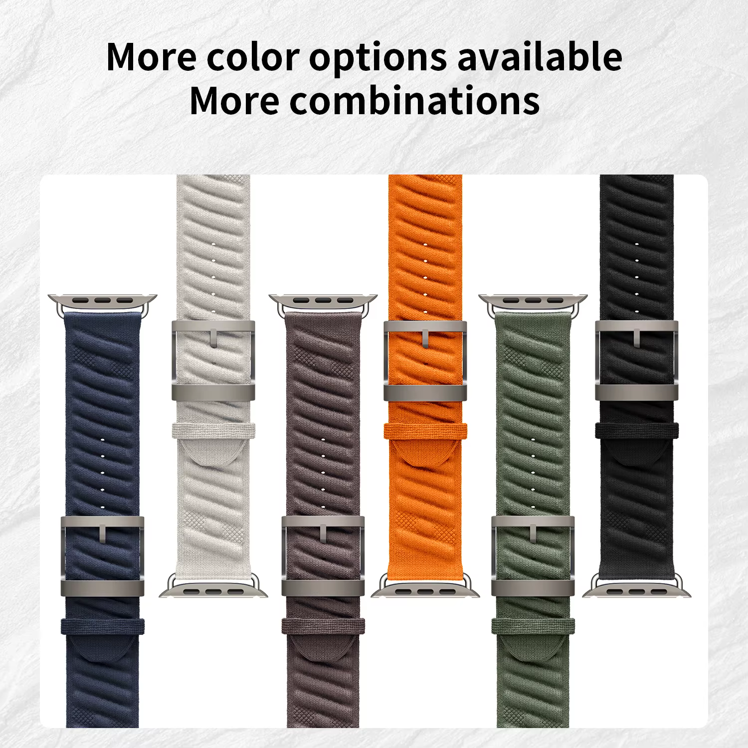 Kebitt nouveau En Mer Bleu Nuit tour unique bracelet Iwatch 42mm pour Apple Watch Ultra 3 2 série 11 10 9 8 7 6 Se 3