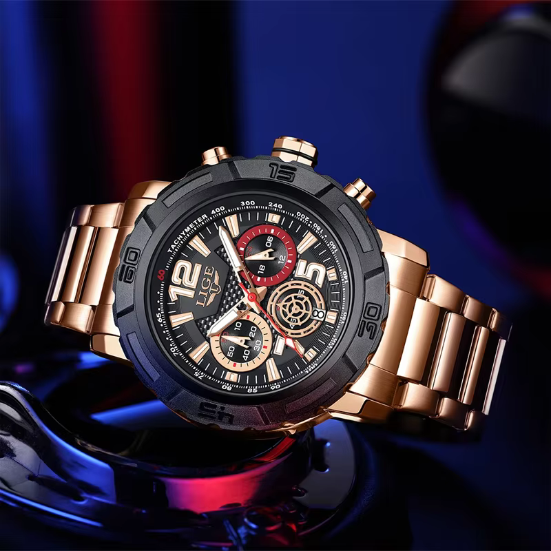LIGE – montre militaire pour hommes