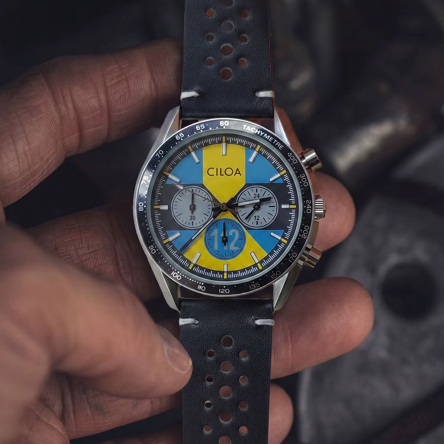 Montre chronographe de course pour homme CILOA