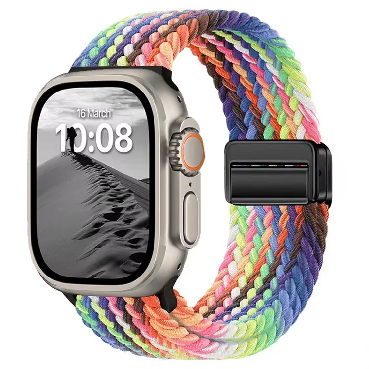Nouveau Bracelet en Nylon arc-en-ciel