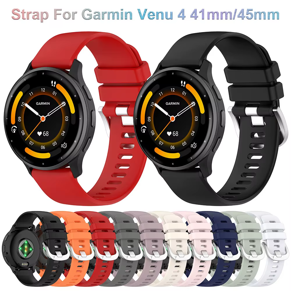 Bracelet de montre en silicone pour Garmin Venu 4 41/45mm