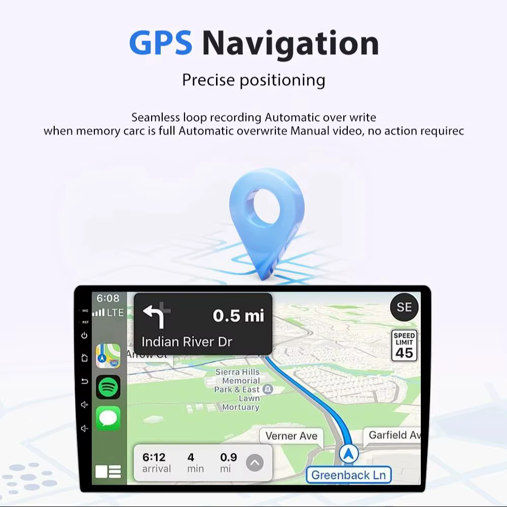Carplay Android Auto pour Peugeot 208 2008 Série 2012-2018 5G Wifi GPS Navigation Autoradio GPS Systèmes Intelligents de Voiture BT DVD