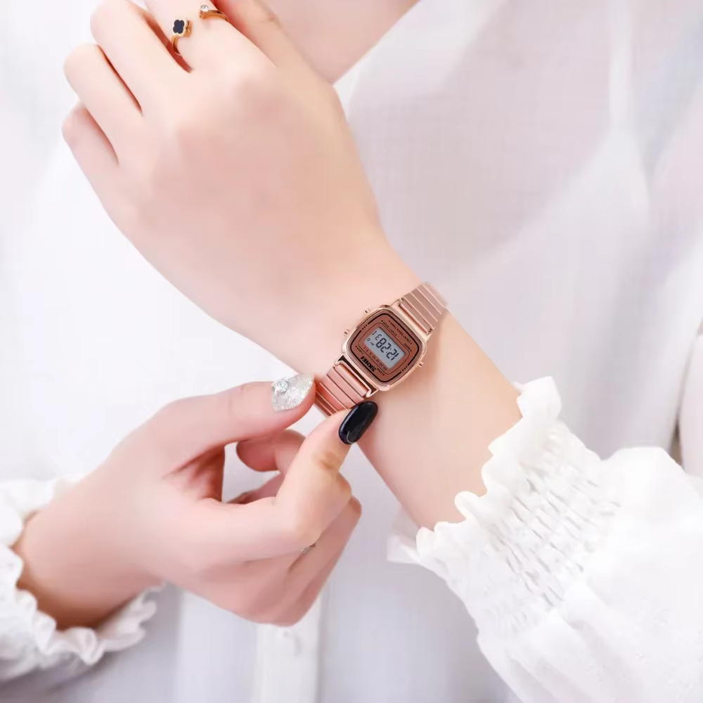 Skmei-Montre numérique étanche à petit cadran pour femme